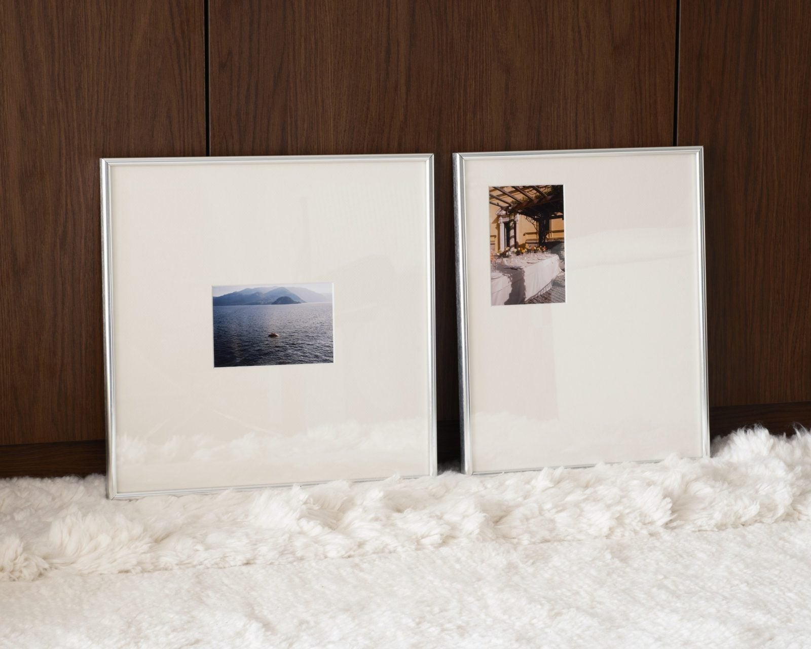 Two Visions frames leaning side by side