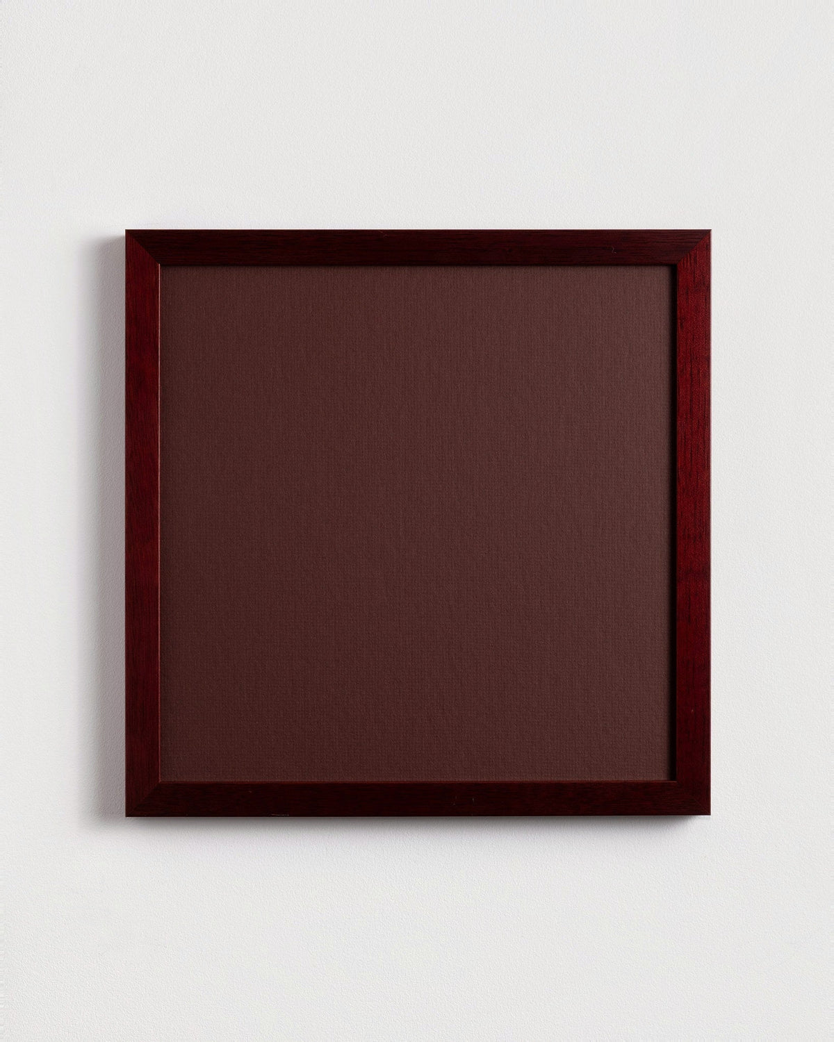Bare frame in Merlot with burgundy mat