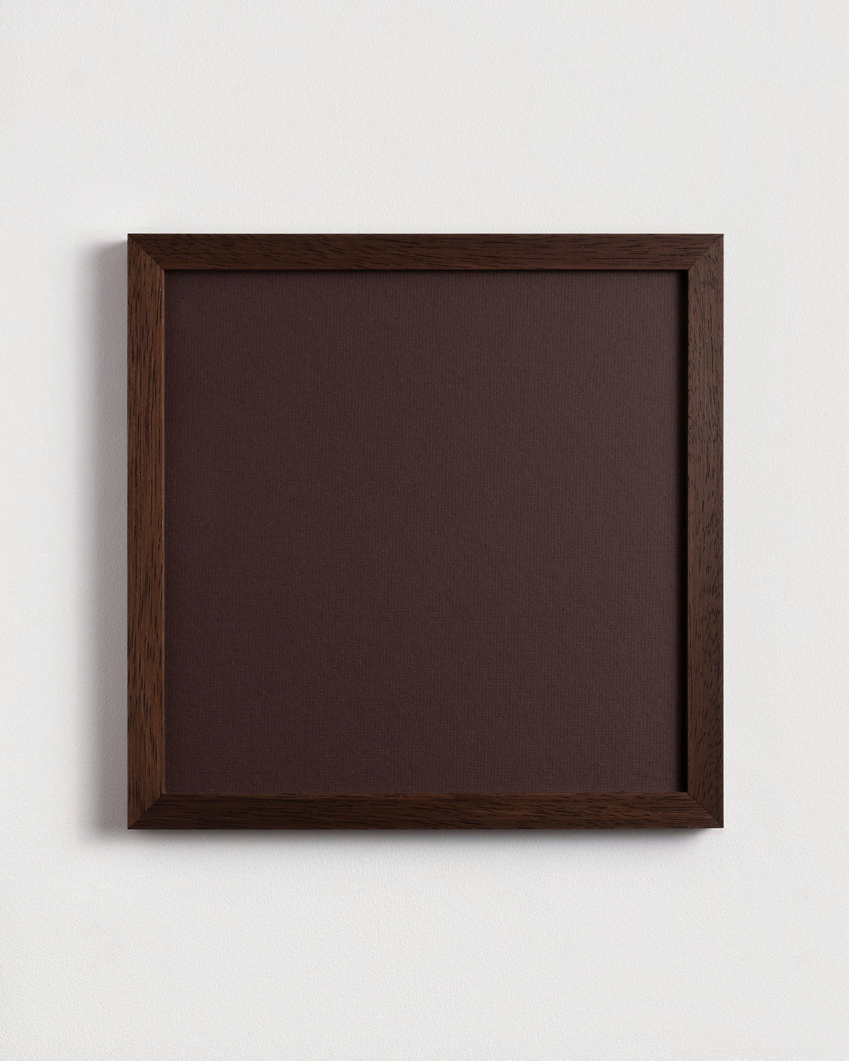 Bare frame in Walnut with chocolate mat