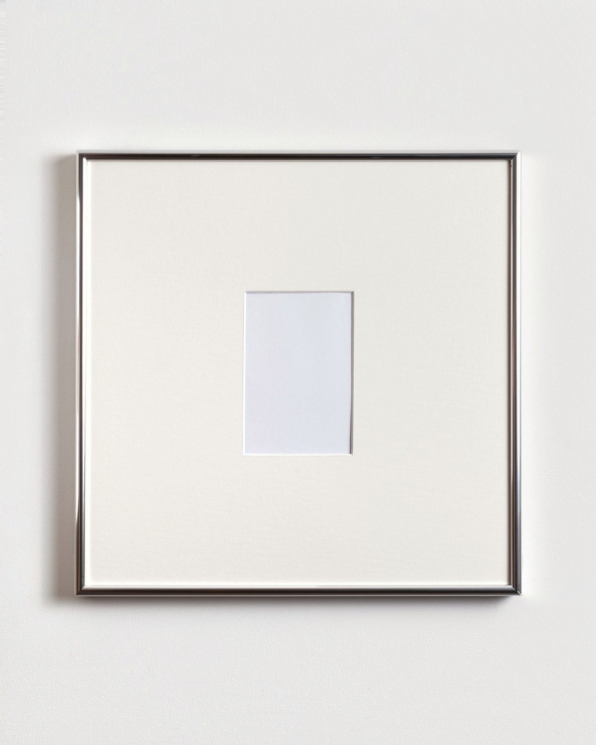 Still frame in Chrome with ivory mat, portrait cutout