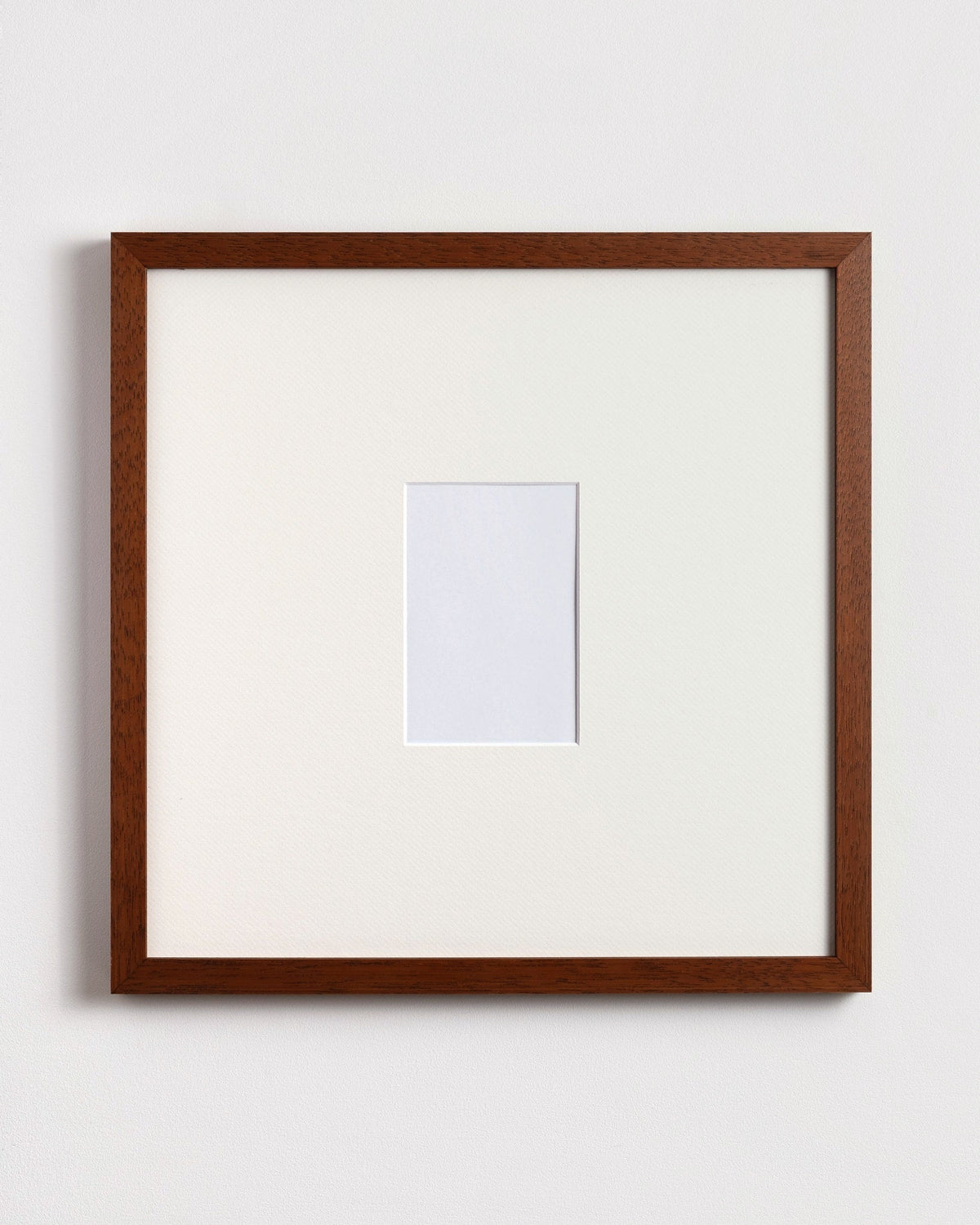 Still frame in Teak with ivory mat, portrait cutout