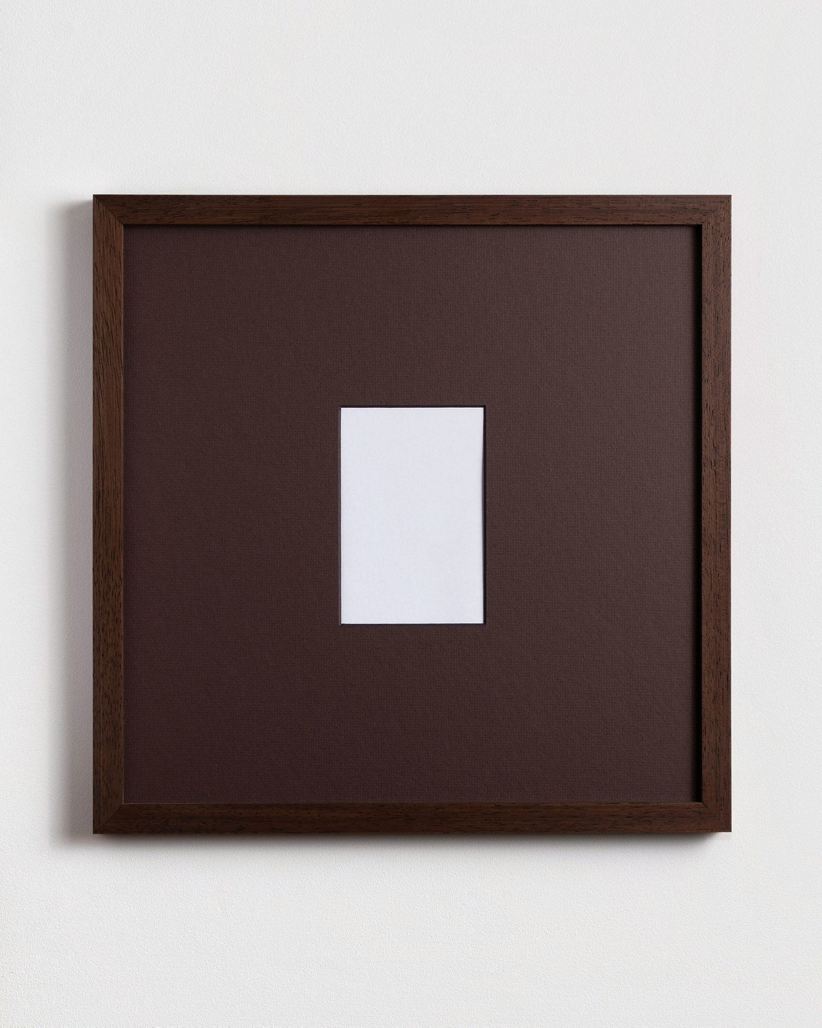 Still frame in Walnut with chocolate mat, portrait cutout